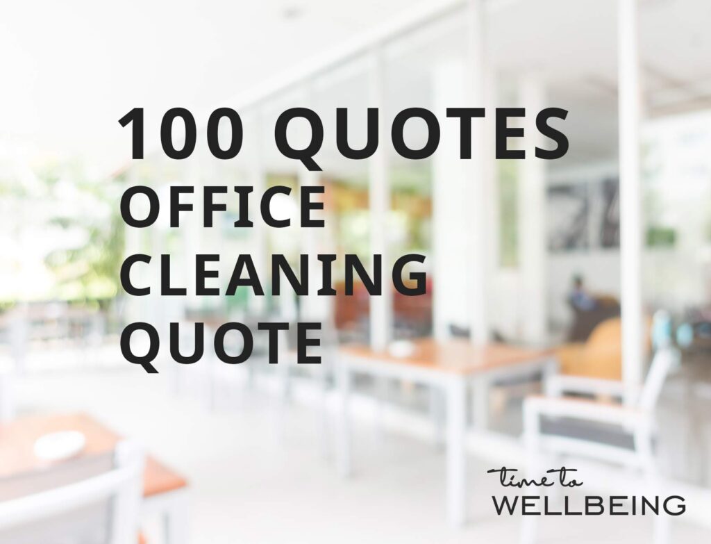 100 office cleaning quote